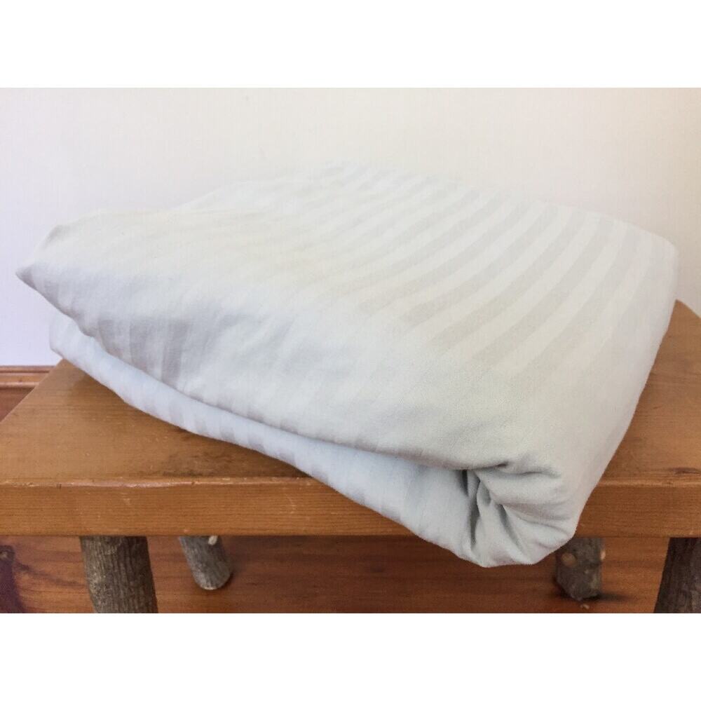 Huntington Home Robins Duck Egg Blue Hotel Style 100% Cotton King Flat Bed Sheet